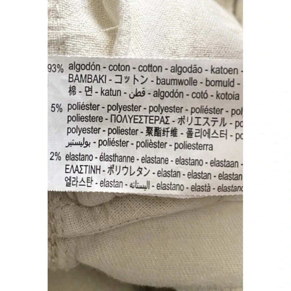 Zara Boys Off White Drawstring Cargo Shorts Size 13 - 14 Teen Youth - 8
